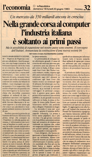 Articolo di Repubblica